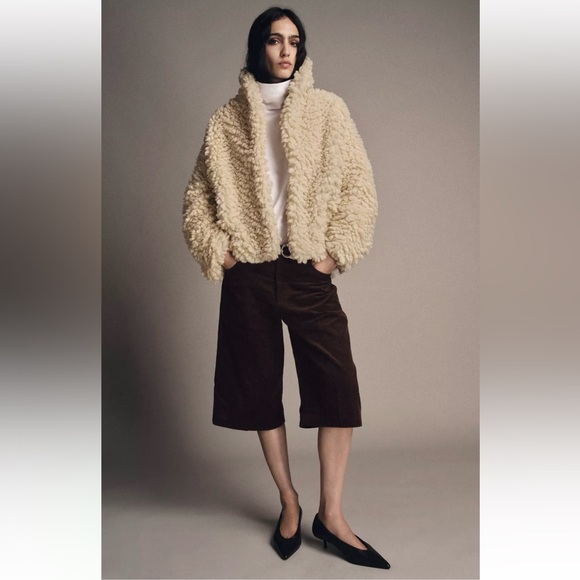 Zara Jackets & Blazers - New ZARA Fleece Cream Jacket